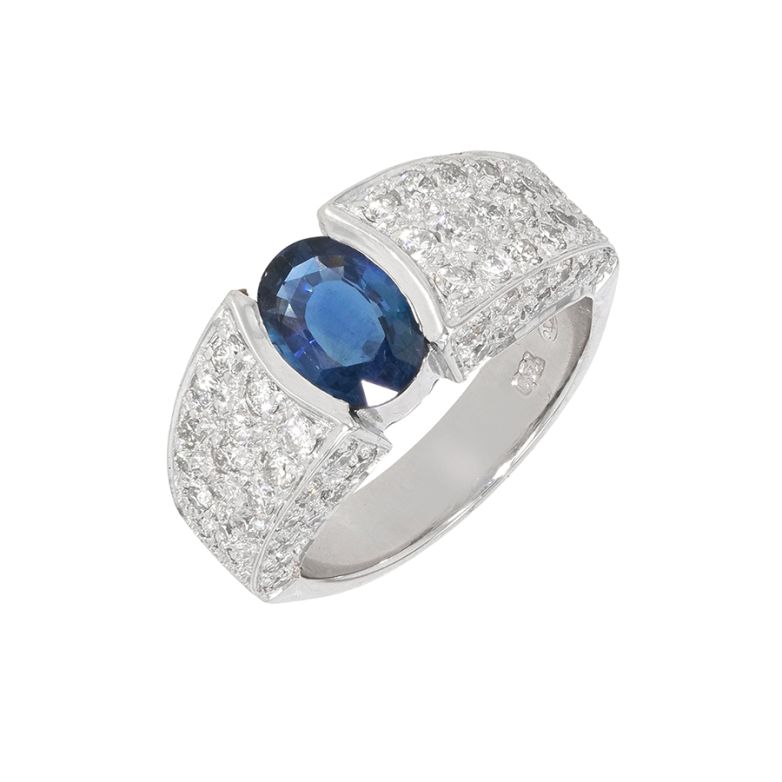 Acheter Bague saphir 1.02 carat et diamants 1.02 carat or blanc 7.29g Comme neuf - 2650,00 € Bague saphir 1.02 carat et diamants 1.02 carat or blanc 7.29g Comme neuf - reconditionné disponible sur Gemme Les Bijoux